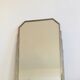 Miroir biseauté art déco métal  101 X l75 cm