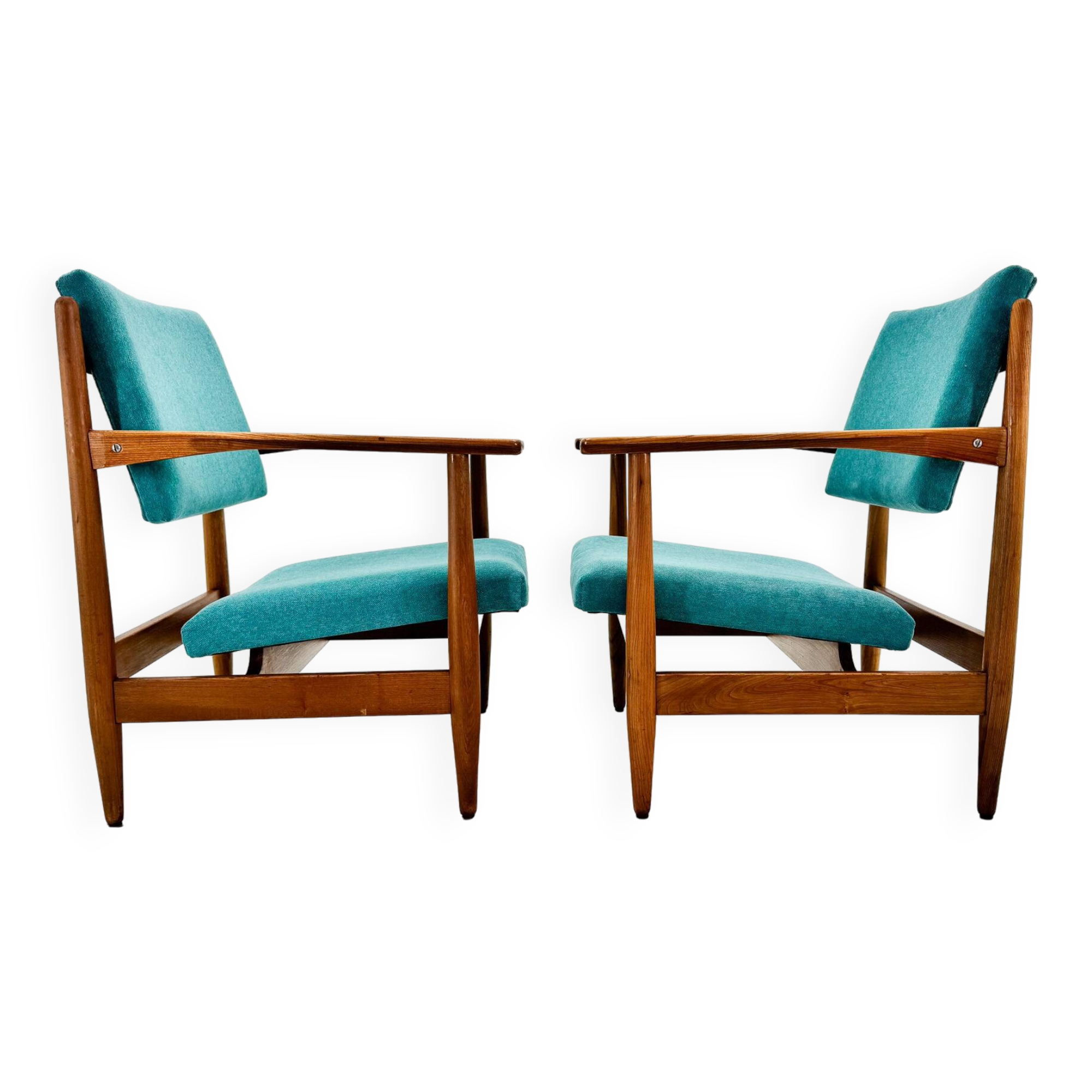 Pair of Mid-Century Armchairs, Czechoslovakia, 1970's