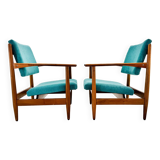 Pair of Mid-Century Armchairs, Czechoslovakia, 1970's