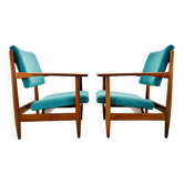 Pair of Mid-Century Armchairs, Czechoslovakia, 1970's