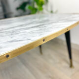 Vintage coffee table 1970 marble effect