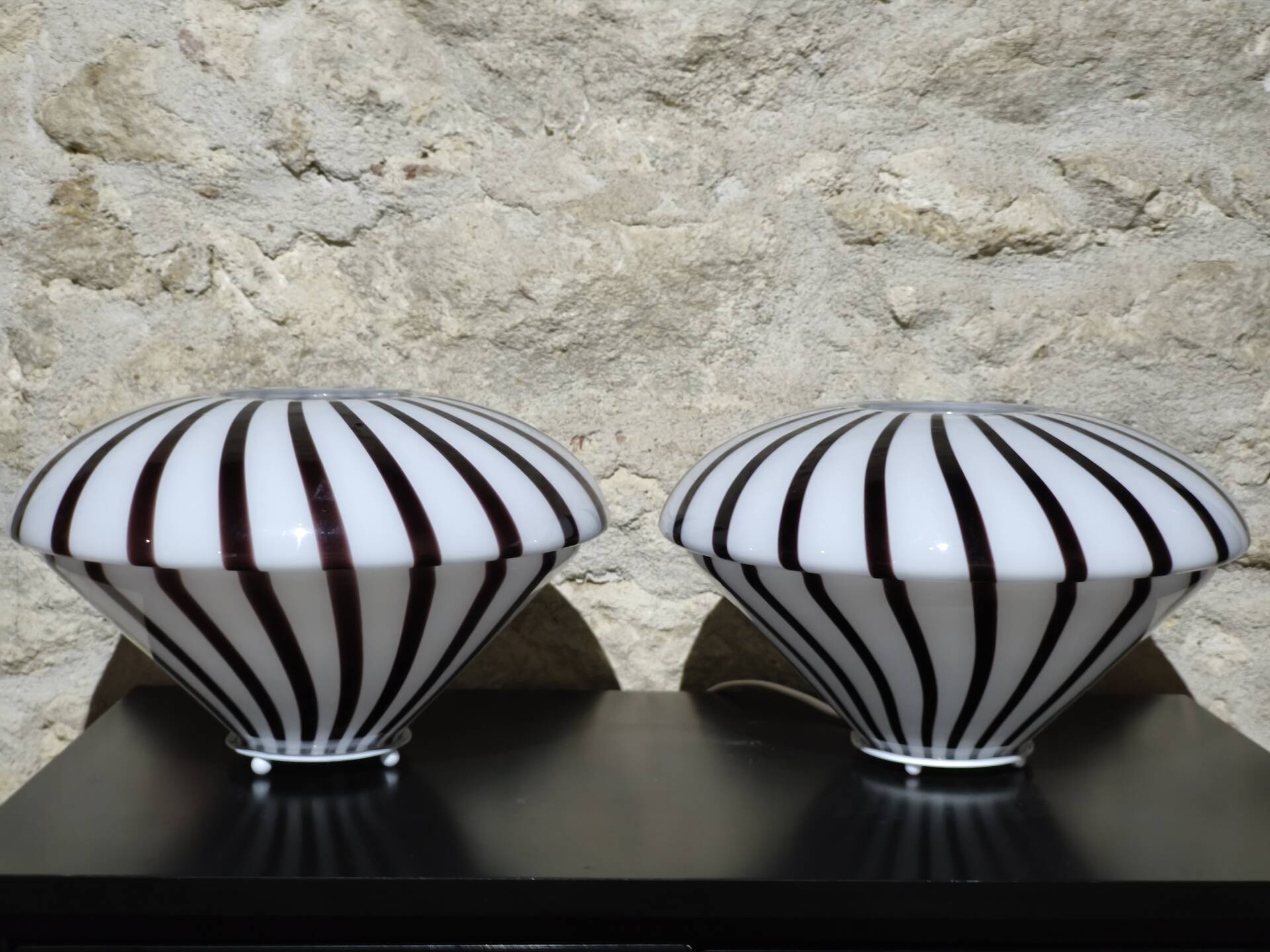 Authentic vintage blown glass lamps