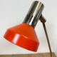 Vintage orange east german table lamp from aka leuchten, 1970s