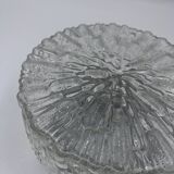 Ceiling light in molded glass with relief