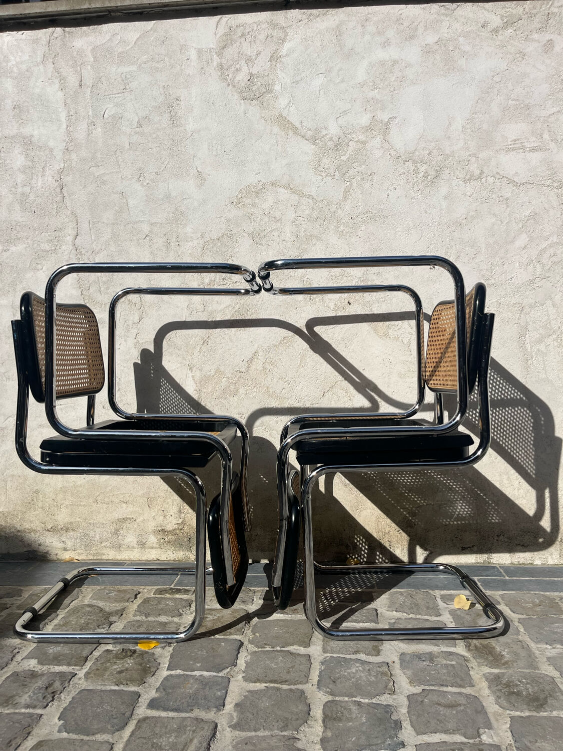 4 chaises Cesca B3 Breuer by KNoLL
