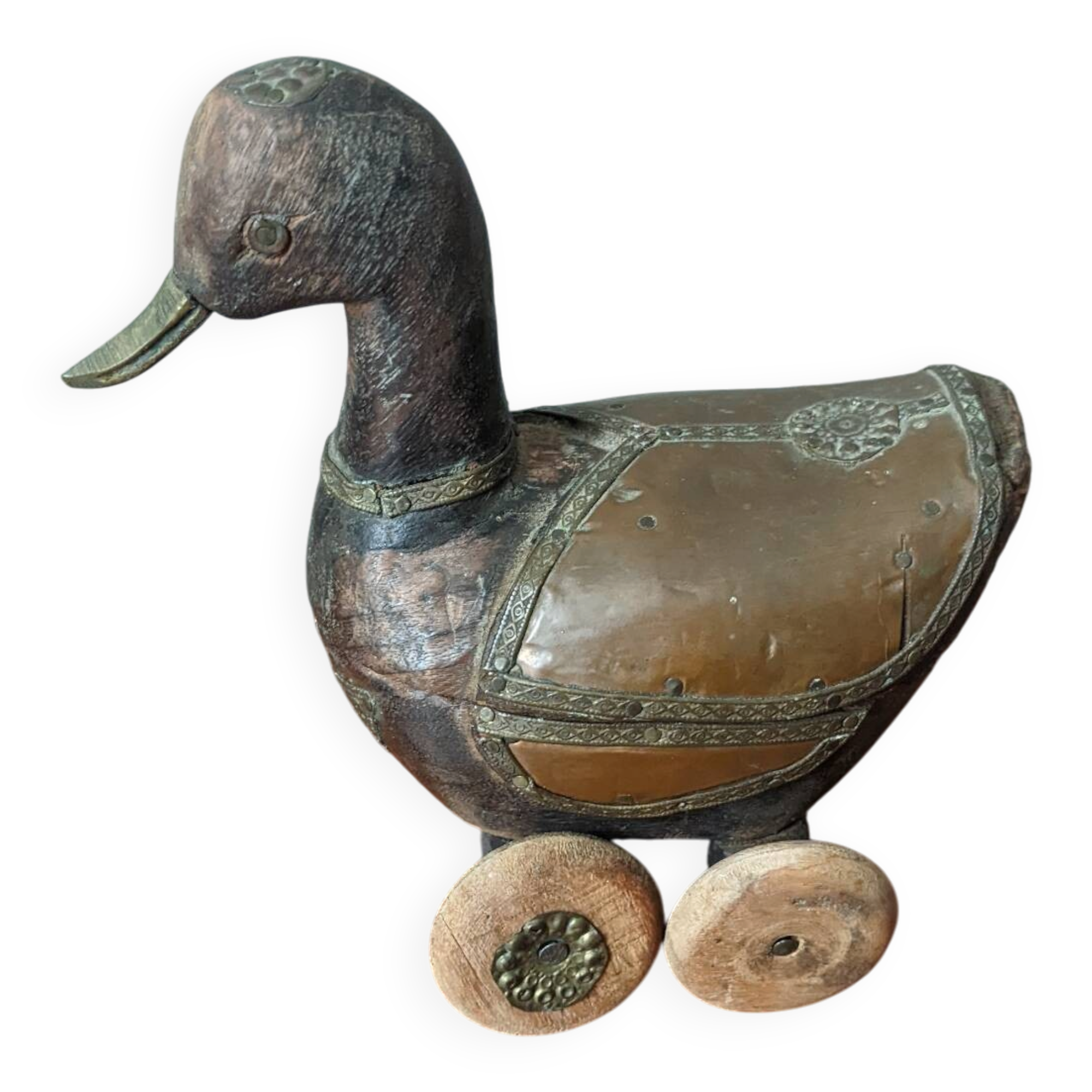 Vintage wooden duck collectible toy