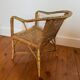 Ensemble table + chaise enfant en rotin.