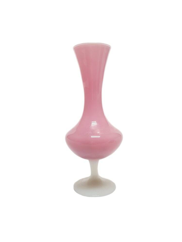Vase en verre attribué à Stelvia pour Empoli, Italie, années 1950