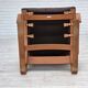 1970s, Danish armchair by Komfort, furniture leather, canvas, bent wood.