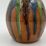 Set of 4 Flemish art nouveau stoneware