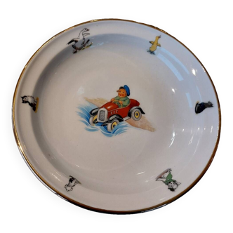 Assiette bébé porcelaine oui oui