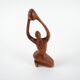 Sculpture en teck femme, design danois, années 1970, fabriquée au Danemark