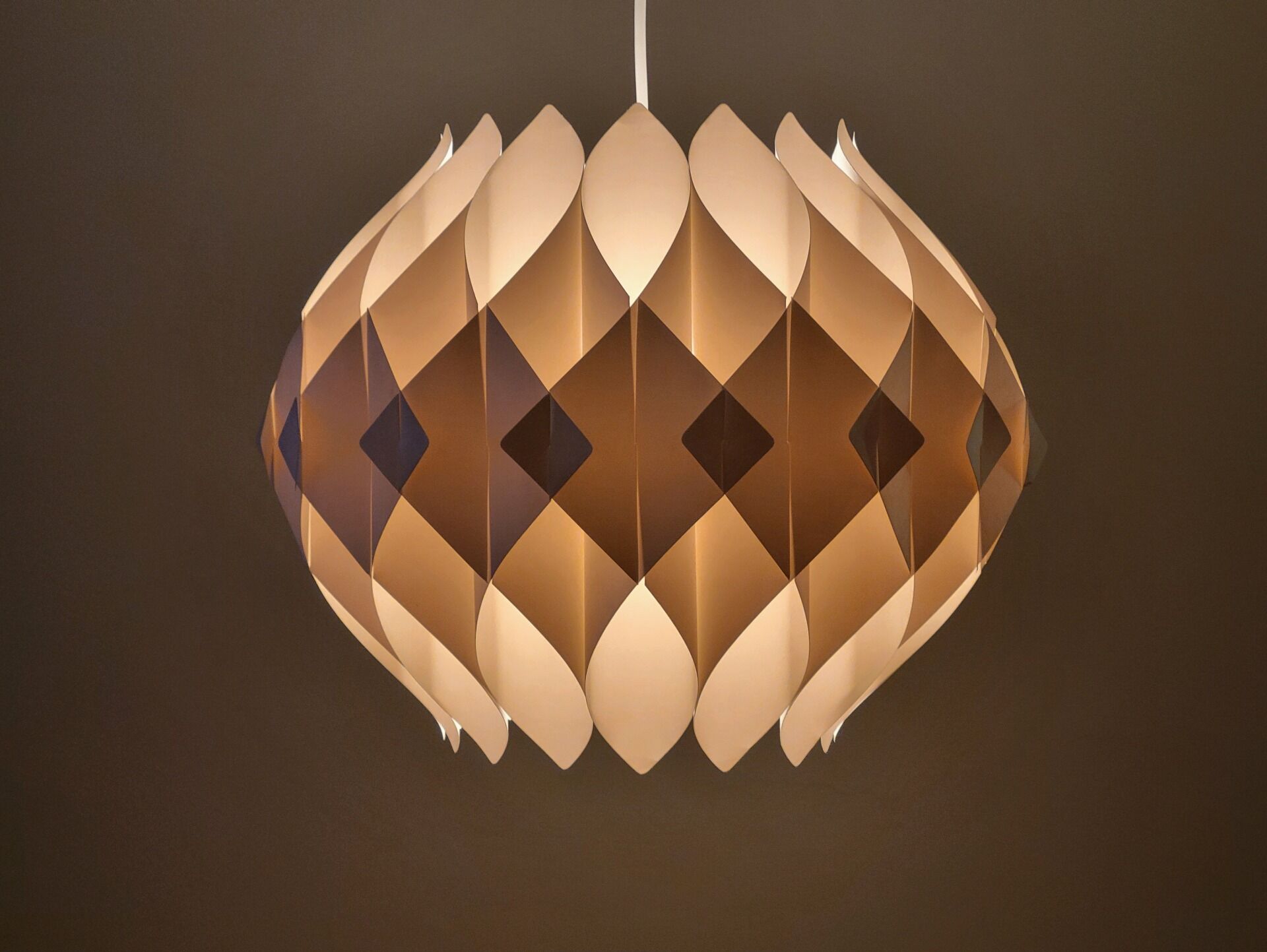 Hoyrup Butterfly pendant lamp by Lars Schiøler, Denmark, 1970s
