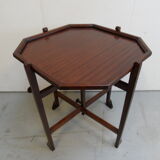 Table d’appoint pliable vintage en acajou