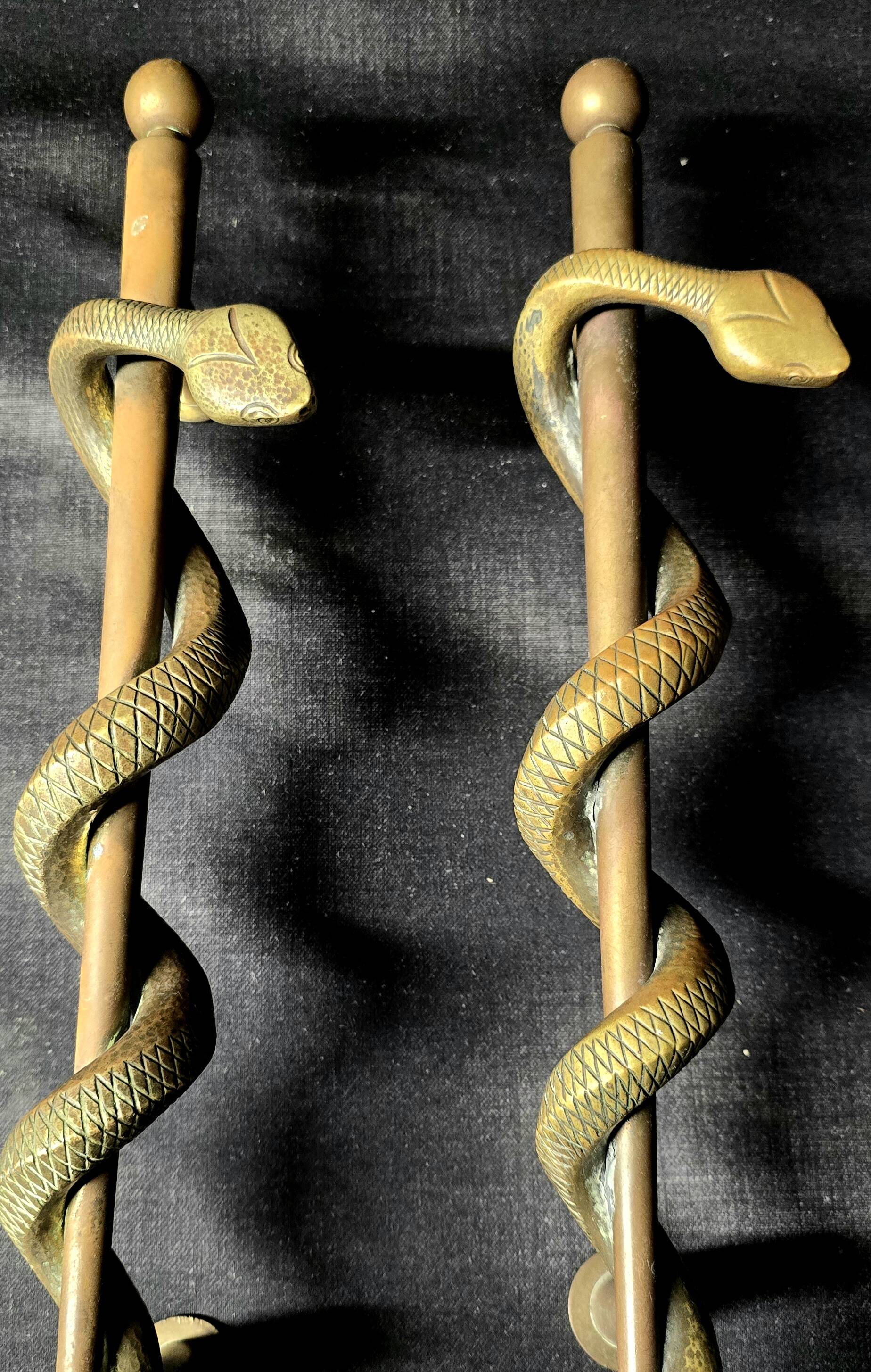 Bronze pharmacy door handles