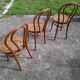 Bistro chairs stamped Thonet, caned, 1930s, No. 18