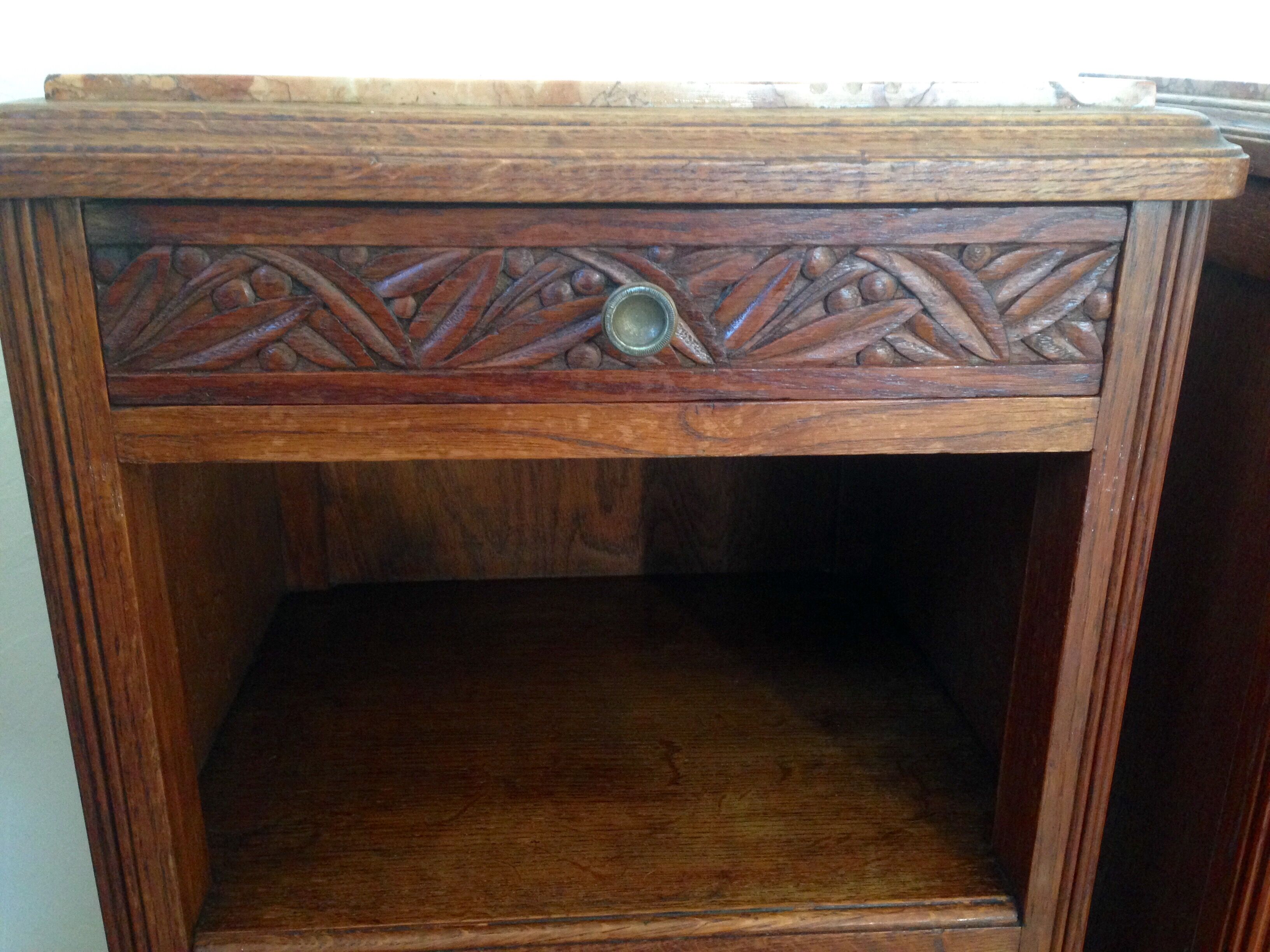 Pair of art deco nightstands
