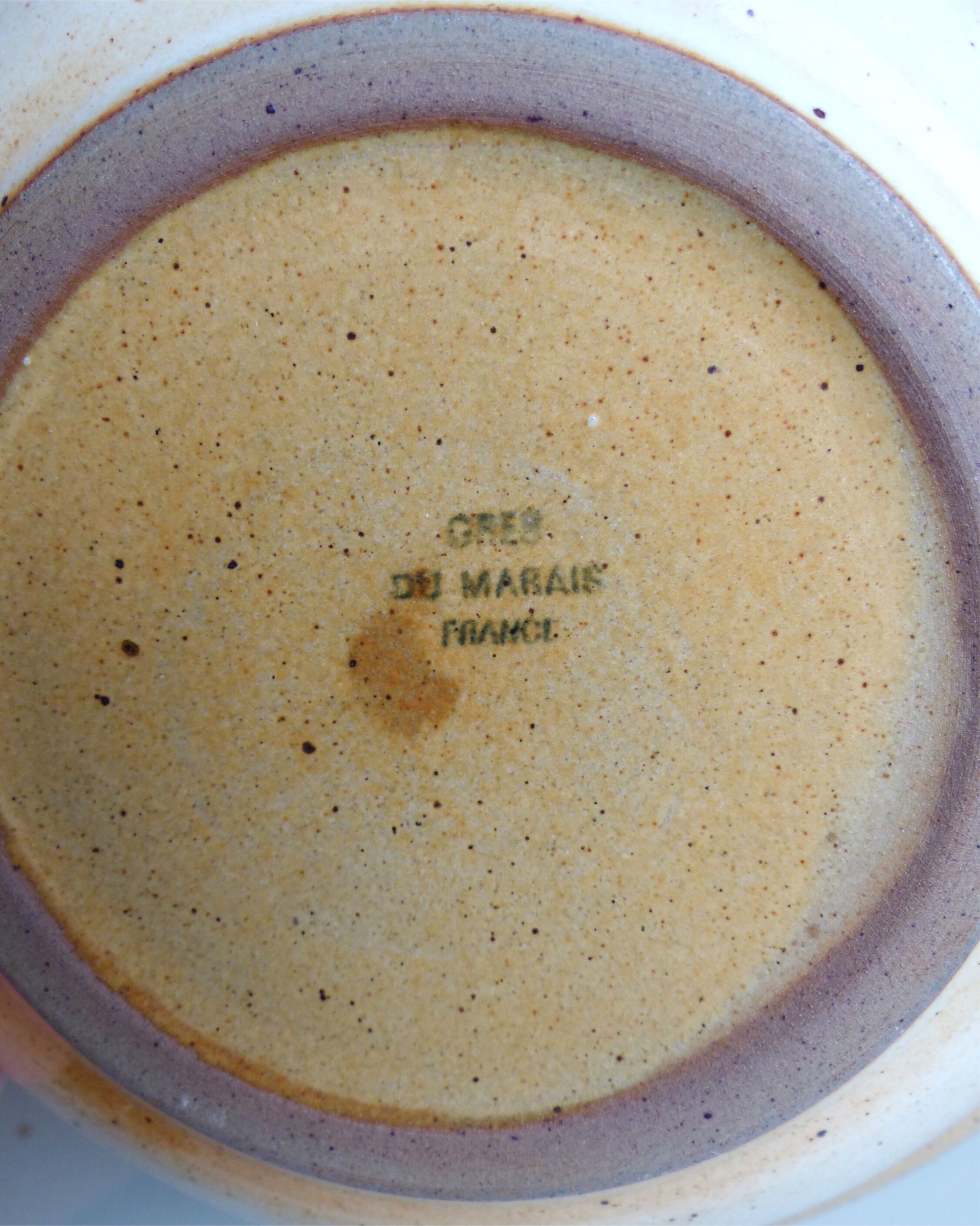 Set of 10 hollow plates Grès du Marais