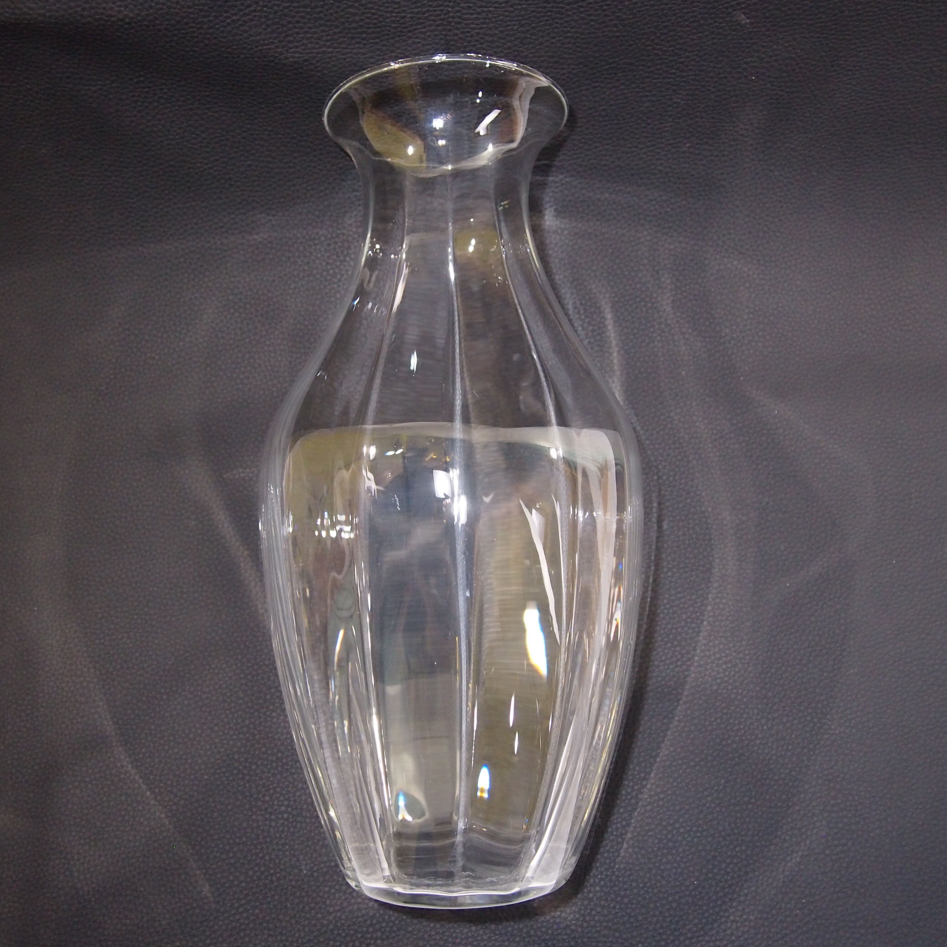 12-sided/vintage crystal vase