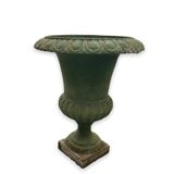 Vase Medici Late XIXth enamel Green