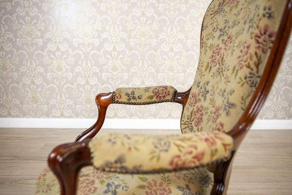 Antique Baroque Revival Armchair, 1890s