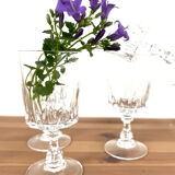Vintage Arques crystal glasses, Louvre model