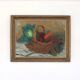 Original Swedish Oil on Canvas “Vegetable Basket” – G Wald Vintage