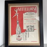 Vintage Advertising Vitelloise Paris Match 1954