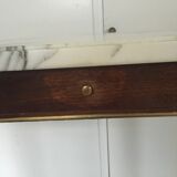 Console tray white marble