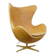 Egg chair in leather by Arne Jacobsen for Fritz Hansen Limited anniversary edition