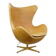 Egg chair in leather by Arne Jacobsen for Fritz Hansen Limited anniversary edition