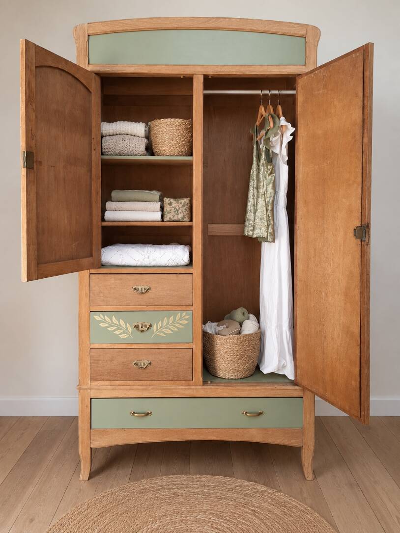 Dressed wardrobe