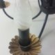 70s metal chandelier