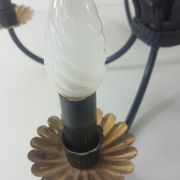 70s metal chandelier