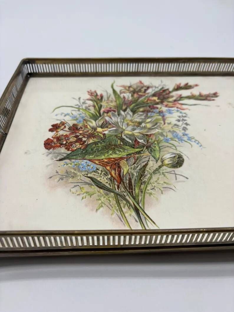 Service Plate WMF Jugendstil Art Nouveau Silver-Plated Galalithe Around 1905