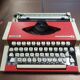Olympia Traveller Deluxe Typewriter Vermilion Red (rare)