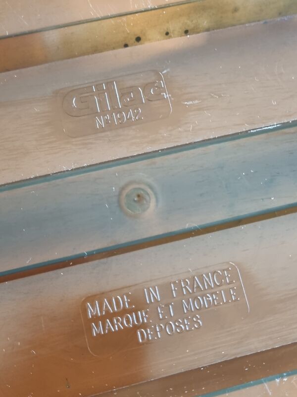 Miroir vintage gilac rectangulaire, années 70, 60 x 40 cm