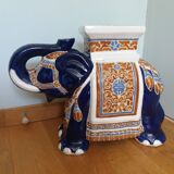 Ceramic elephant, signed