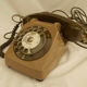 Old s 63 phone with vintage brown dial
