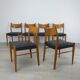 Set of 6 Scandinavian chairs teak 60s vintage