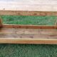 Old solid wood carpenter's workbench