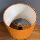 Ceramic orange / brown table lamp 1960s