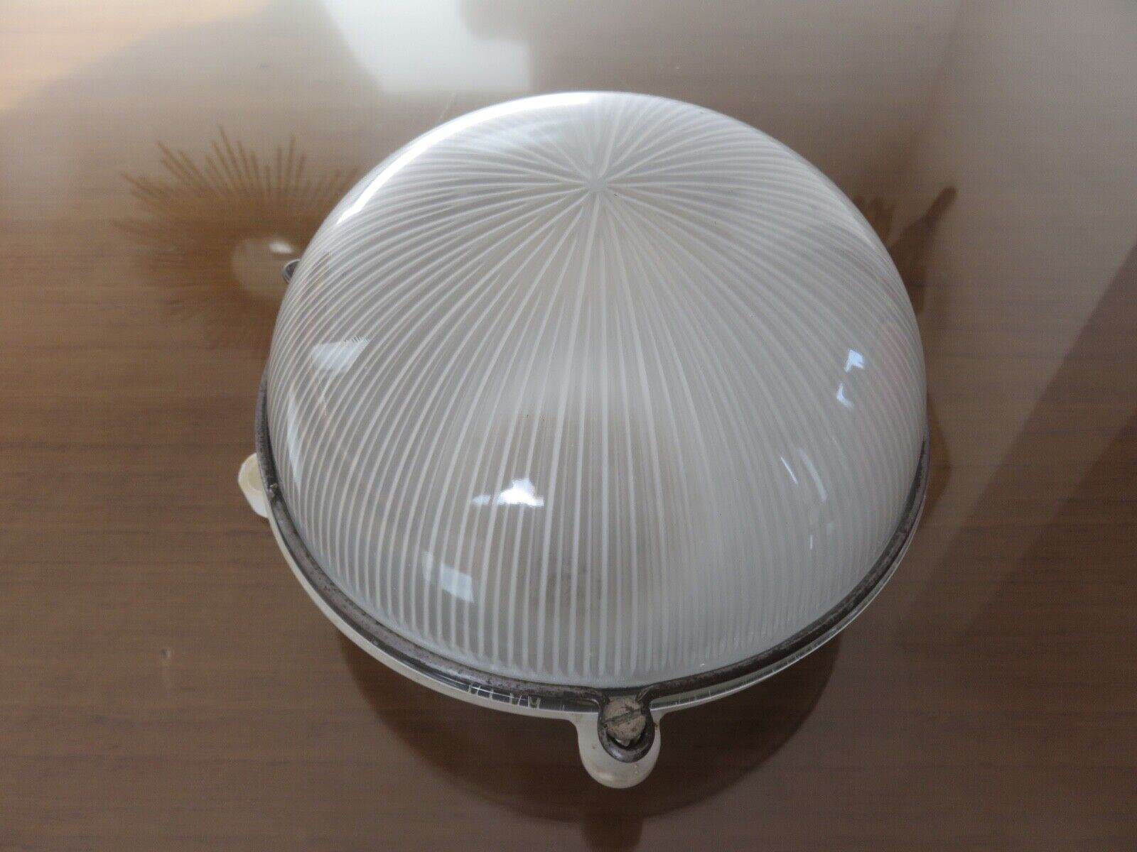 Wall lamp or ceiling lamp industrial window brand "block" France 60s 70s