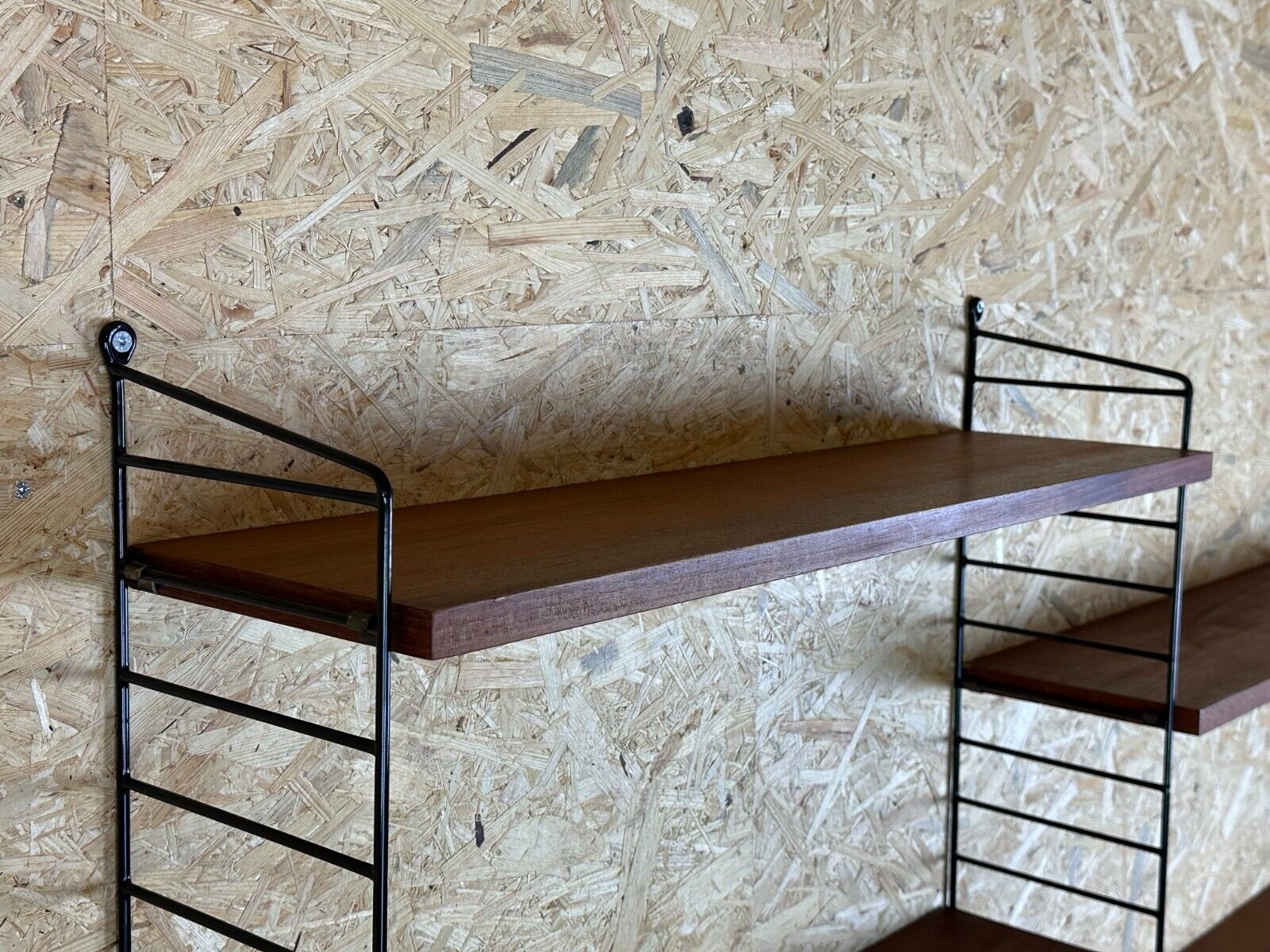 60s 70s teak string shelf module by Kajsa & Nils "Nisse" Strinning Sweden