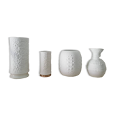4 vase en porcelaine de Saxe