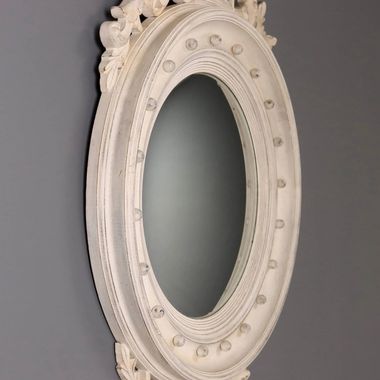 Antique Regency mirror in gilded wood, Italy, early 20th century.