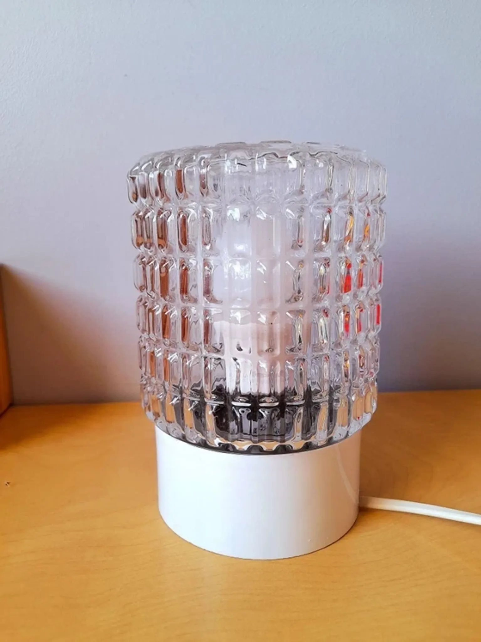 Table lamp in glass 1970