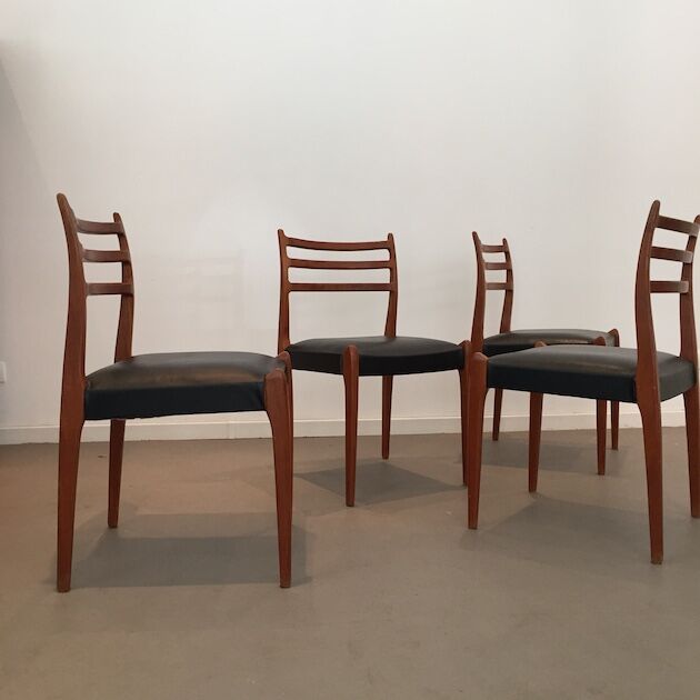 4 vintage Moller 78 chairs