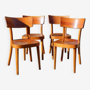 4 chaises bistrot "classic" de Horgen-Glarus (suisse) années 50