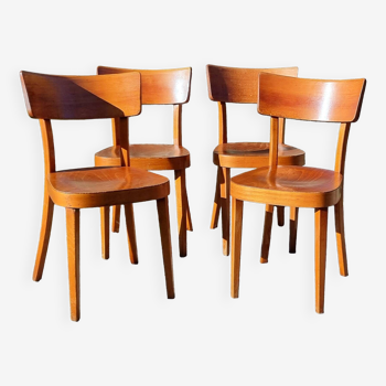 4 "classic" bistro chairs from Horgen-Glarus (Switzerland) 1950s